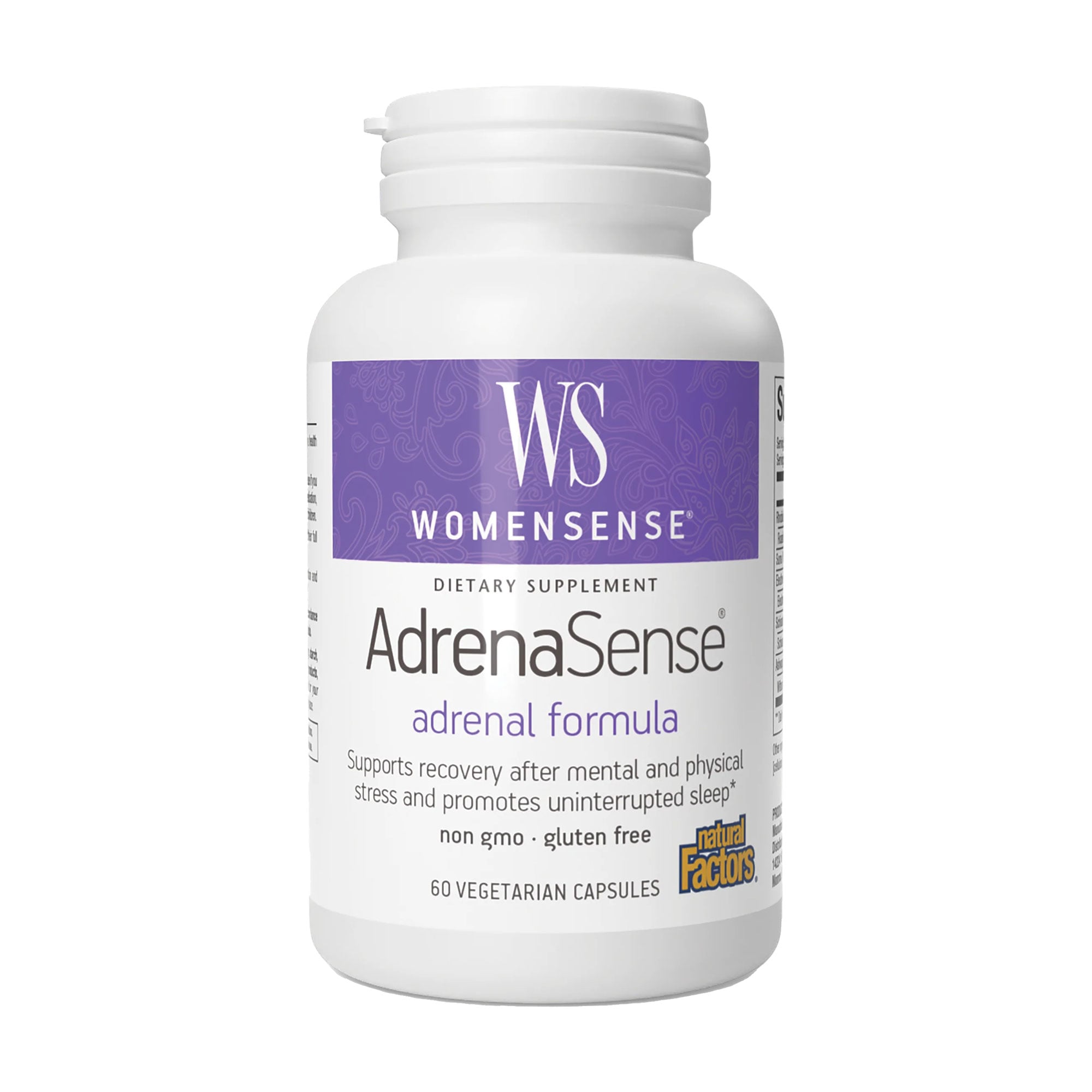 Комплекс Підтримка надниркових залоз Natural Factors WomenSense, AdrenaSense, 60 вегетаріанських капсул